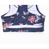 imagePerfashion Girls TwoPiece Swimsuits Tankini Sets Swimwear Bathing Suit Beach SportFloral Navy 74a