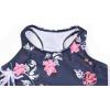 imagePerfashion Girls TwoPiece Swimsuits Tankini Sets Swimwear Bathing Suit Beach SportFloral Navy 74a