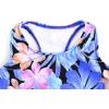 imagePerfashion Girls TwoPiece Swimsuits Tankini Sets Swimwear Bathing Suit Beach SportTropical Flower P14