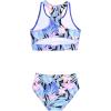 imagePerfashion Girls TwoPiece Swimsuits Tankini Sets Swimwear Bathing Suit Beach SportTropical Flower P14