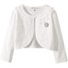 imageGirls Long Sleeve Lace Bolero Shrugs Cotton Cardigan Dress Cover UpIvory Lace