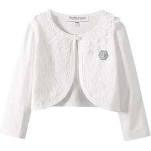 imageGirls Long Sleeve Lace Bolero Shrugs Cotton Cardigan Dress Cover UpIvory Lace