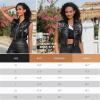 imagePerfashion Cropped Vest For Women Buckle Zip Up Metallic Cargo Cyberpunk Jacket With Pockets Streetwear Rave OutfitBlack Vest 13419