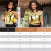 imagePerfashion Cropped Vest For Women Buckle Zip Up Metallic Cargo Cyberpunk Jacket With Pockets Streetwear Rave OutfitGold Vest 03419