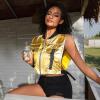 imagePerfashion Cropped Vest For Women Buckle Zip Up Metallic Cargo Cyberpunk Jacket With Pockets Streetwear Rave OutfitGold Vest 03419