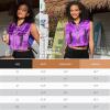 imagePerfashion Cropped Vest For Women Buckle Zip Up Metallic Cargo Cyberpunk Jacket With Pockets Streetwear Rave OutfitPurple Vest 05419