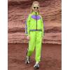 imagePerfashion Girls Clothing Sets 2 Piece 80s 90s Outfits Neon Jacket Pants Hip Hop Dance Tracksuit Set 413YNeon Green