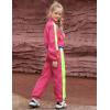 imagePerfashion Girls Clothing Sets 2 Piece 80s 90s Outfits Neon Jacket Pants Hip Hop Dance Tracksuit Set 413YNeon Hot Pink