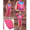 imagePerfashion Girls Clothing Sets 2 Piece 80s 90s Outfits Neon Jacket Pants Hip Hop Dance Tracksuit Set 413YNeon Hot Pink