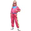 imagePerfashion Girls Clothing Sets 2 Piece 80s 90s Outfits Neon Jacket Pants Hip Hop Dance Tracksuit Set 413YNeon Hot Pink