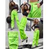 imagePerfashion Parachute Pants Woman Drawstring Baggy Cargo Pant Rave Concert Outfits Quick Dry Jogger SweatpantsGreen 133924