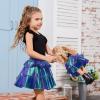imagePerfashion Matching DollampampGirls Metallic Skirt 3Layer Ruffle Skirt with Sunglasses 415 YearsLaser Mermaid151