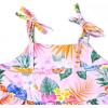 imagePerfashion Girls Cotton Dresses SleevelessLong Sleeve Crew Neck 413YTropical Pineapple G51