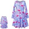 imagePerfashion Girls SleevelessLong Sleeve ALine Dresses Unicorn Festival SkirtsFlamingo893