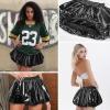 imagePerfashion Bubble Skirt for Women Metallic Puff Balloon Mini Skorts Rave Sexy Club Outfits with ShortsBlack 13915