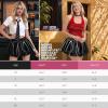imagePerfashion Bubble Skirt for Women Metallic Puff Balloon Mini Skorts Rave Sexy Club Outfits with ShortsBlack 13915