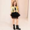 imagePerfashion Girls Vest Cropped Cargo Metallic Jacket Buckle Zip Up With Pockets Streetwear Outfit 413YGold Vest 03425