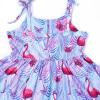 imagePerfashion Girls Cotton Dresses SleevelessLong Sleeve Crew Neck 413YFlamingo K32