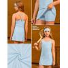 imagePerfashion Girls Tennis Dress Athletic Golf Outfit Spaghetti Strap Builtin Bra ampamp Shorts Pickleball Summer 413YBlue 08406