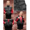 imagePerfashion Girls Puffer Vest Zip Up Lightweight Sleeveless Jacket Puffy Warm Leather Winter Coat 413YBlack
