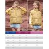 imagePerfashion Girls Puffer Vest Zip Up Lightweight Sleeveless Jacket Puffy Warm Leather Winter Coat 413YEarthy Yellow