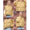 imagePerfashion Girls Puffer Vest Zip Up Lightweight Sleeveless Jacket Puffy Warm Leather Winter Coat 413YEarthy Yellow
