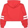 imageKids Girls Leather Plaid Long Sleeve Crop Top Hoddie Cropped SweatershirtsRed Heart97a