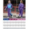 image:imagePerfashion Girls Clothing Sets 2 Piece 80s 90s Outfits Neon Jacket Pants Hip Hop Dance Tracksuit Set 413YDark Purple