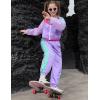 image:imagePerfashion Girls Clothing Sets 2 Piece 80s 90s Outfits Neon Jacket Pants Hip Hop Dance Tracksuit Set 413YPurple
