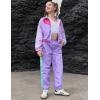 image:imagePerfashion Girls Clothing Sets 2 Piece 80s 90s Outfits Neon Jacket Pants Hip Hop Dance Tracksuit Set 413YPurple