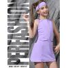 image:imagePerfashion Girls Tennis Dress Zipper Golf Athletic Outfit DropWaist Pickleball Builtin Bra amp Shorts 413YPurple 61407