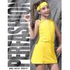image:imagePerfashion Girls Tennis Dress Zipper Golf Athletic Outfit DropWaist Pickleball Builtin Bra amp Shorts 413YYellow 27407