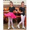 image:imagePerfashion Girls Leotard Short Sleeve T Shirt Bodysuit Ballet Dance Leotards Solid Tops with Snap Button 413YBlack39926
