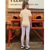 image:imagePerfashion Girls Leotard Short Sleeve T Shirt Bodysuit Ballet Dance Leotards Solid Tops with Snap Button 413YNude 08926