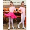 image:imagePerfashion Girls Leotard Short Sleeve T Shirt Bodysuit Ballet Dance Leotards Solid Tops with Snap Button 413YPink 61926
