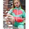 image:imagePerfashion Girls Summer 2 Piece Outfits 80s 90s Tracksuit Windbreaker amp Short Sets Hip Hop Dance 413YNeon Mint Green