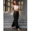 image:imagePerfashion Women Satin Pants Balloon Silk Dressy Harem Trousers Flowy Oversized Baggy Joggers Going Out LoungeBlack