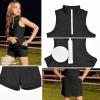 image:imagePerfashion Girls Tennis Dress 14 Zip Golf Outfit Builtin Bra amp Shorts Pickleball Athletic Dress Workout Pockets 413YBlack03424
