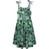 image:imagePerfashion Girls Cotton Dresses SleevelessLong Sleeve Crew Neck 413YGreen Black 40d