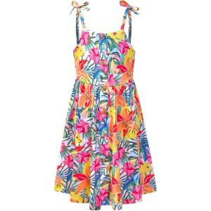 image:imagePerfashion Girls Cotton Dresses SleevelessLong Sleeve Crew Neck 413YColorful 39d