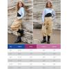 image:imagePerfashion Metallic Cargo Pants for Girls amp Womens Hip Hop Dance MultiPocket Joggers High Waist Pants 615YKhaki 352cargo