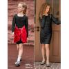 image:imagePerfashion Girls Bodycon Dress Teen Mesh Long Sleeve Formal Homecoming Ruched Tight Pencil Dresses Fancy Party 413YBlack 02917