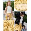 image:imagePerfashion Girls Satin Bubble Skirt Puff Balloon Cute Shiny Mini Skorts Builtin Shorts amp Pockets Dance 413YGold
