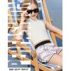 image:imagePerfashion Girls Satin Shorts Silk Dolphin Athletic Short Soft Shiny Metallic Dance Cheer Summer with Pocket 413YSilver
