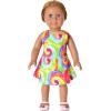 image:imagePerfashion Girls SleevelessLong Sleeve ALine Dresses Unicorn Festival SkirtsTie Die E18