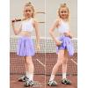 image:imagePerfashion Girls Tennis Skirts Ruffle Athletic Skort Tulle Pleated Skirt with Shorts Pockets 413YPurple Skorts 57932