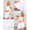 image:imagePerfashion Girls Tennis Skirts Ruffle Athletic Skort Tulle Pleated Skirt with Shorts Pockets 413YWhite Skorts 30932