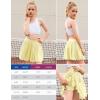 image:imagePerfashion Girls Tennis Skirts Ruffle Athletic Skort Tulle Pleated Skirt with Shorts Pockets 413YYellow Skorts 59932