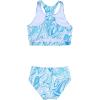 image:imagePerfashion Girls TwoPiece Swimsuits Tankini Sets Swimwear Bathing Suit Beach SportTie Dye Blue 45d