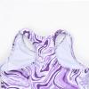 image:imagePerfashion Girls TwoPiece Swimsuits Tankini Sets Swimwear Bathing Suit Beach SportTie Dye Purple 77a